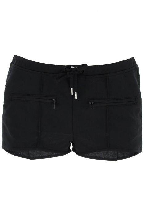 courreges "jersey interlock mini shorts