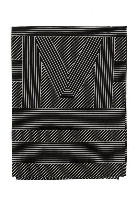 toteme foulard striped monogram in seta