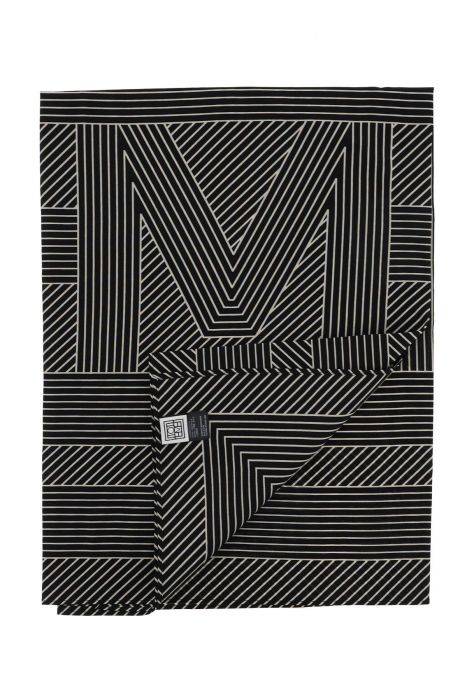toteme foulard striped monogram in seta