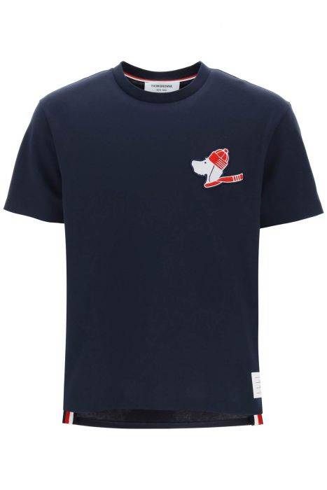 thom browne hector patch t-shirt with