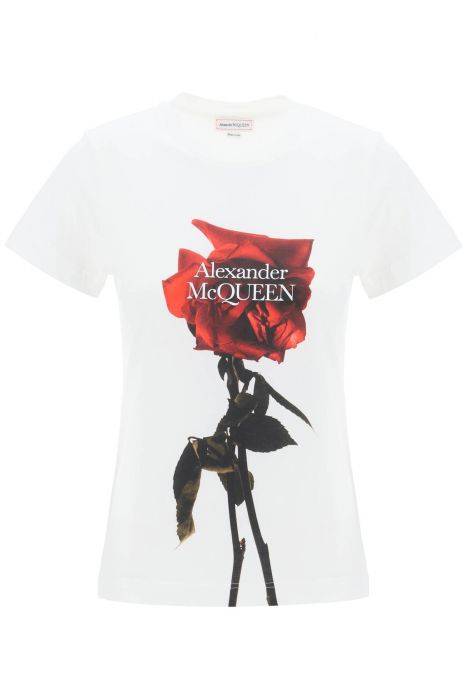 alexander mcqueen shadow rose t-shirt
