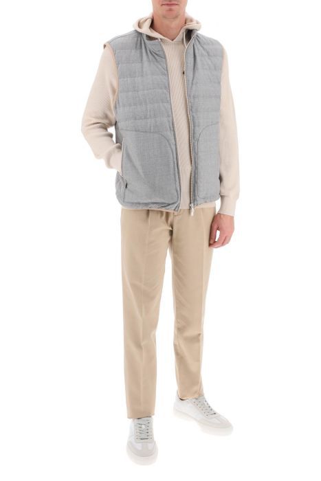 brunello cucinelli wool down vest