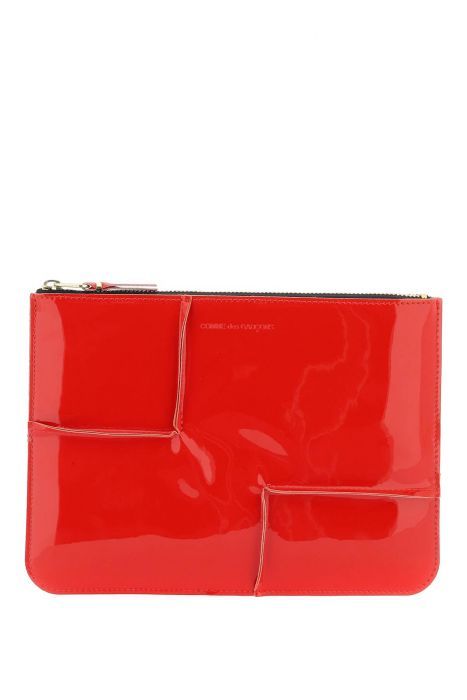 comme des garcons wallet glossy patent leather