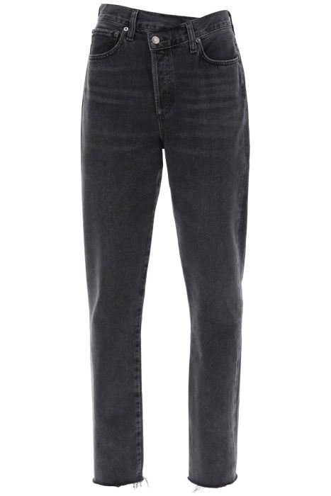 agolde offset waistband jeans