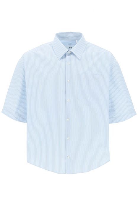 ami alexandre matiussi short-sleeved striped shirt