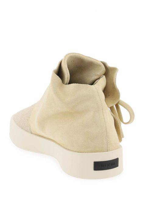 fear of god mid-top suede and bead sneakers.