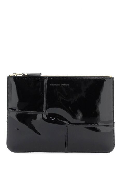 comme des garcons wallet glossy patent leather