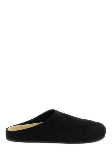 the row hugo suede leather sabot shoe for