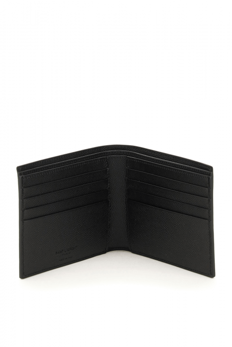 saint laurent leatherf bifold wallet