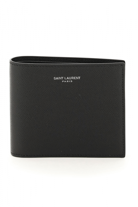 saint laurent leatherf bifold wallet