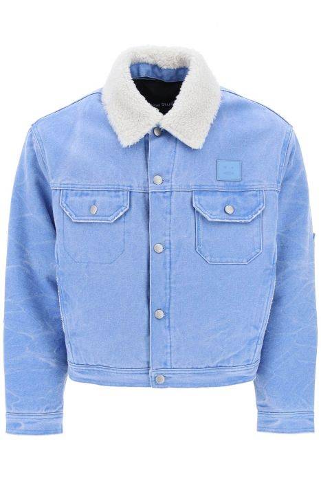 acne studios padded canvas jacket for men