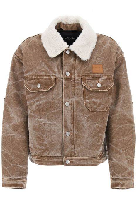 acne studios padded canvas jacket for men