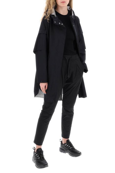 herno laminar "removable sleeve cape coat