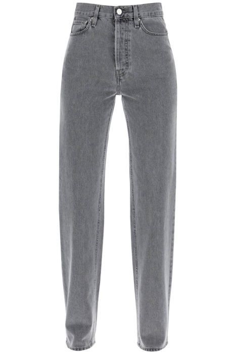 toteme classic cut organic denim jeans with l34 length