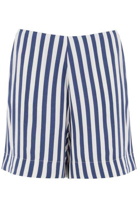 mvp wardrobe "striped charmeuse shorts by le