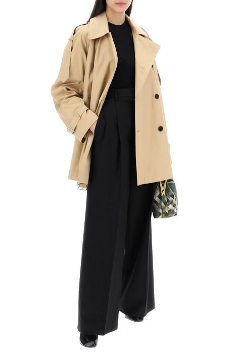 burberry double-breasted midi trench coat