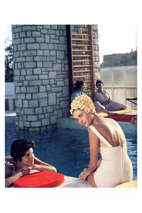 new mags poolside with slim aarons