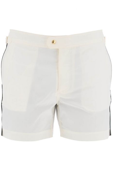 tom ford "contrast piping sea bermuda shorts