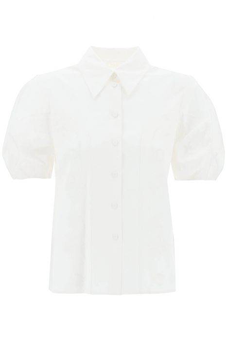 chloe' embroidered blouse with balloon sleeves