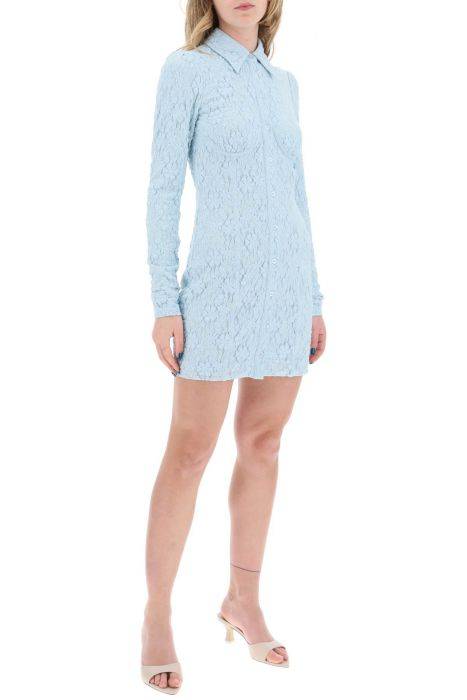 rotate mini lace chemisier dress in