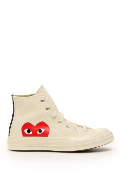 comme des garcons play comme des garçons play x converse sneakers hi-top 70 chuck