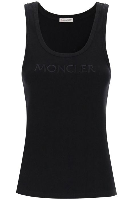 moncler sleeveless ribbed jersey top