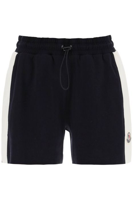 moncler shorts sportivi con inserti in nylon