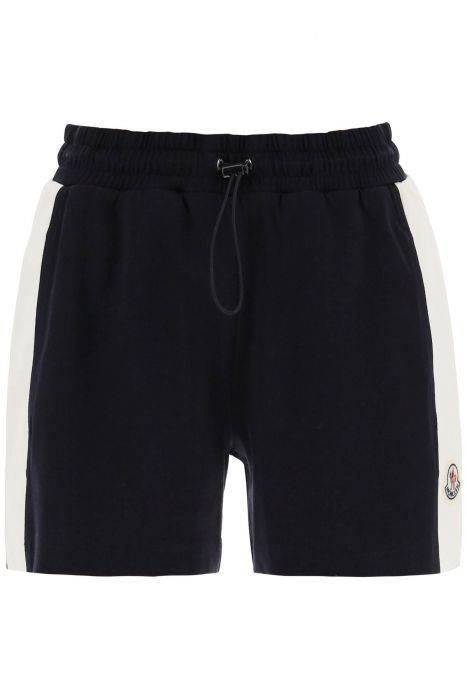 moncler sporty shorts with nylon inserts