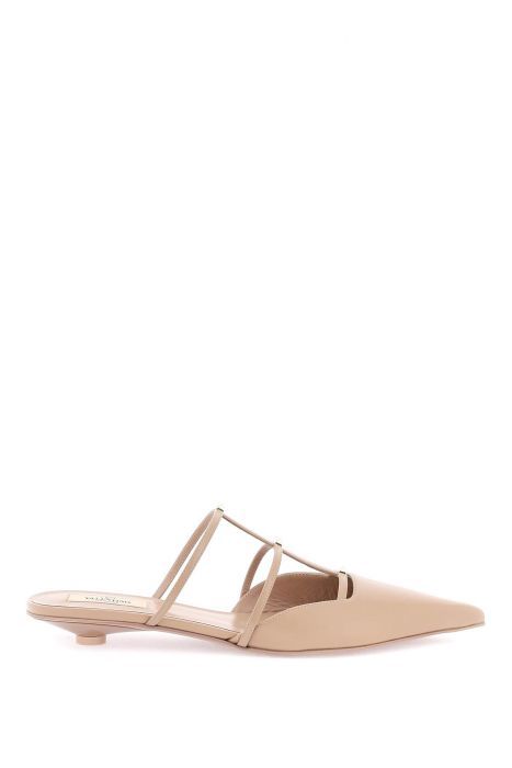 valentino garavani mules rockstud wispy in pelle liscia