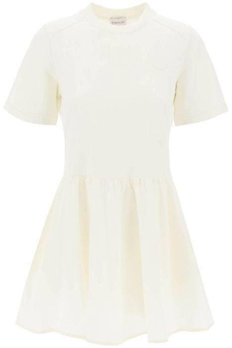 moncler two-tone mini dress with