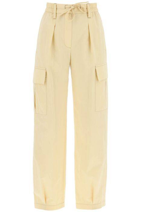 brunello cucinelli gabardine utility pants with pockets and