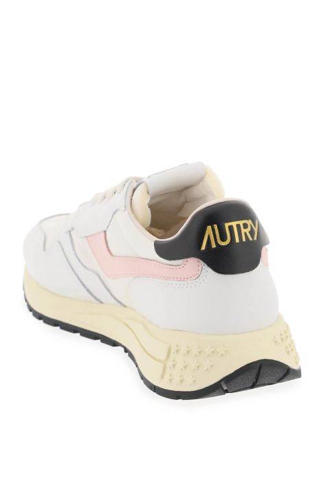 autry low-cut nylon and leather reelwind sneakers