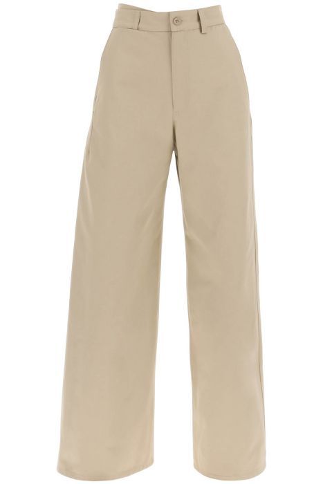 mm6 maison margiela cotton gabardine trousers