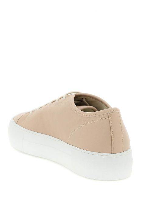 common projects leather tournament low super sneakers