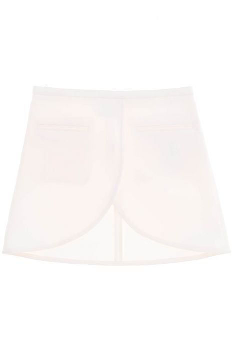 courreges ellipse twill mini skirt in