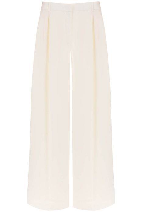 alexander mcqueen double pleated palazzo pants with