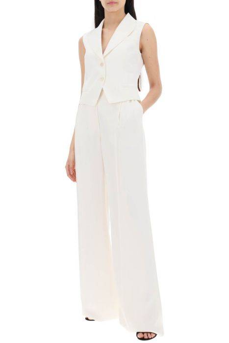 alexander mcqueen double pleated palazzo pants with