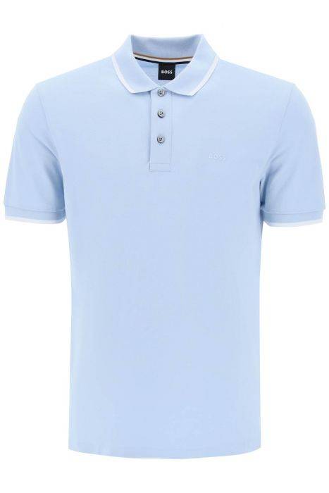 boss polo shirt with contrasting edges