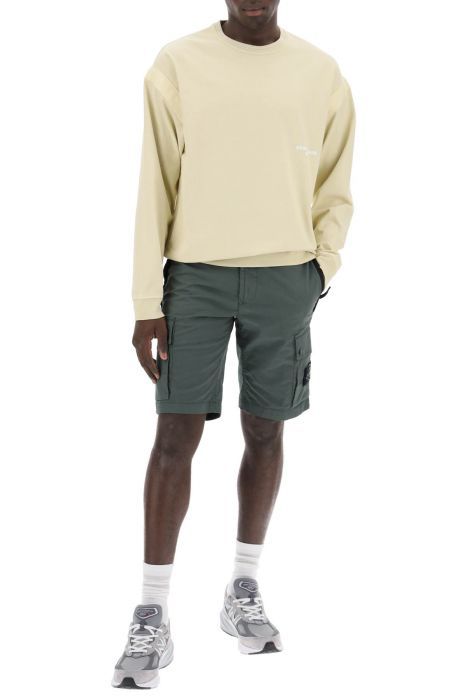 stone island felpa girocollo marina 'old' treatment