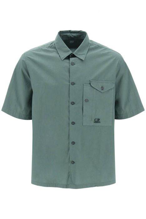 cp company short-sleeved poplin shirt