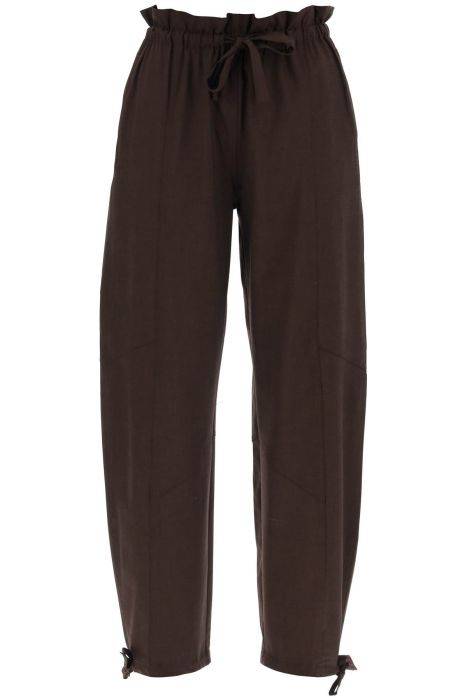 ganni pantaloni drapey in lenzing™ ecovero™