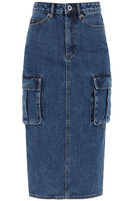 self portrait women's midi cargo skirt