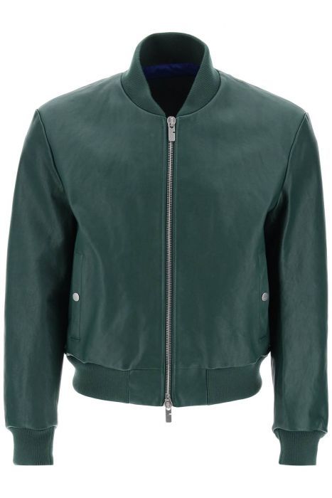 burberry leather bomber jacket