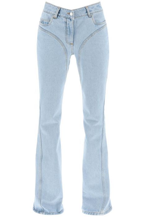 mugler skinny flared jeans