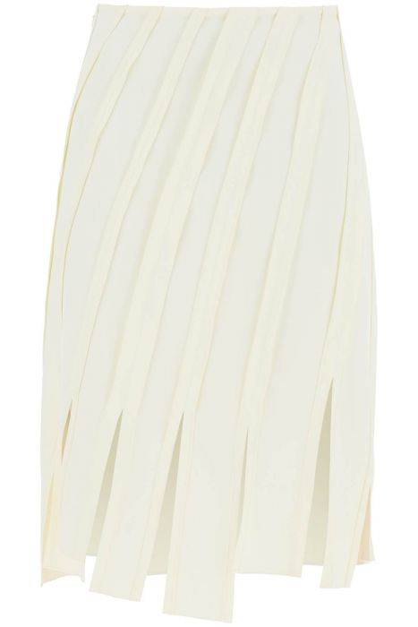 bottega veneta "mid-length skirt with frayed