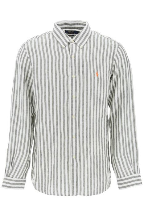 polo ralph lauren camicia custom-fit a righe