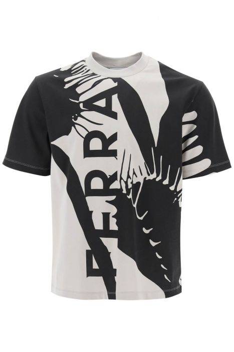 ferragamo graphic print t-shirt with seven