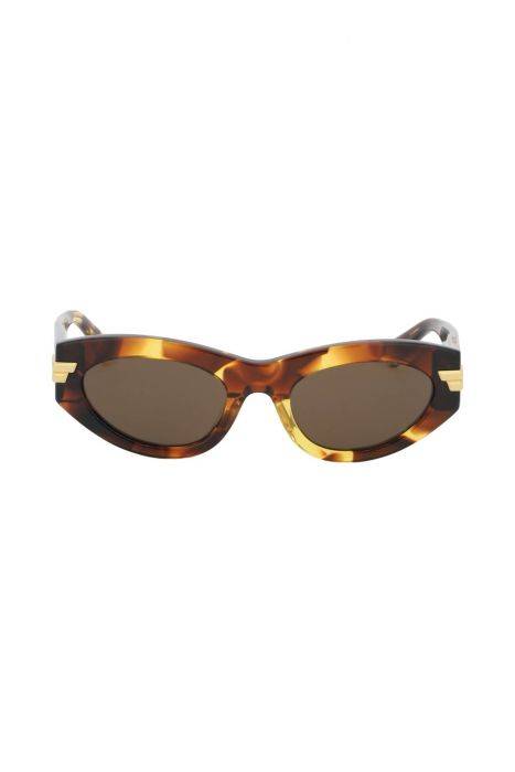 bottega veneta spotted cat eye sunglasses with a mac