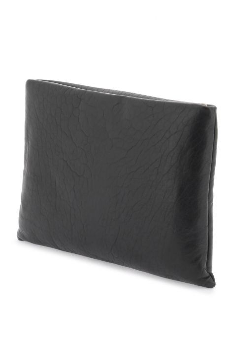 saint laurent leather padded pouch