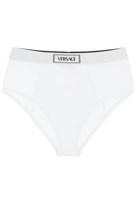 versace ribbed briefs with '90s logo